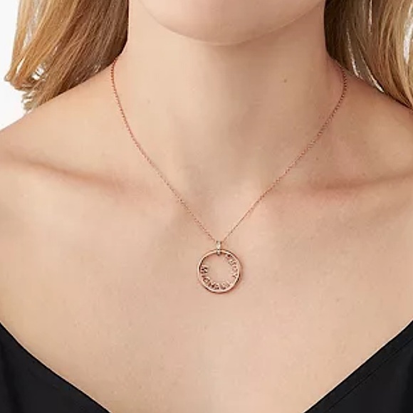 ✅MK Fashion Rose Gold-Tone Pendant Necklace+14k Slider Rose Gold Bracelet Set - Picture 2 of 8